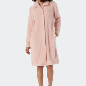 Schiesser Bademantel Teddy Fleece In Dunkelblau 8