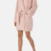 Schiesser Bademantel Teddy Fleece In Rosa 8