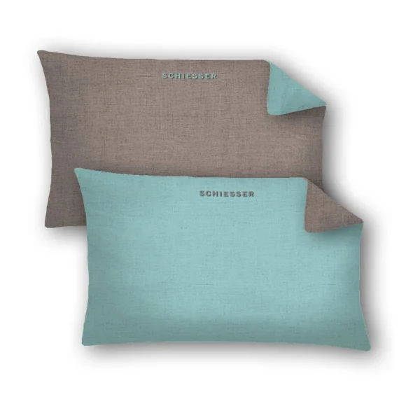 Schiesser Kissenhüllen 2er Pack Doubleface In Mint 1