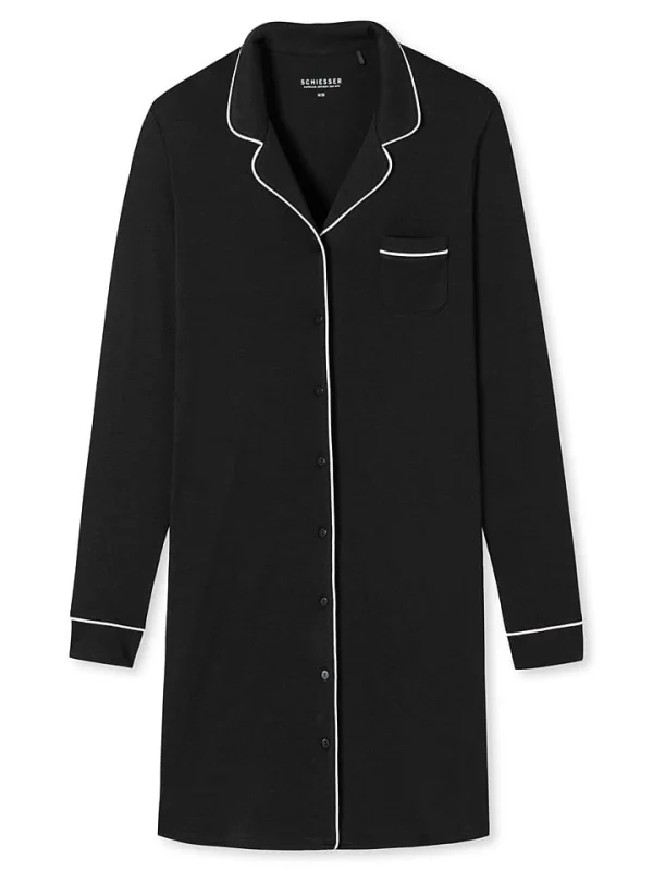 Schiesser Nachthemd In Schwarz 6