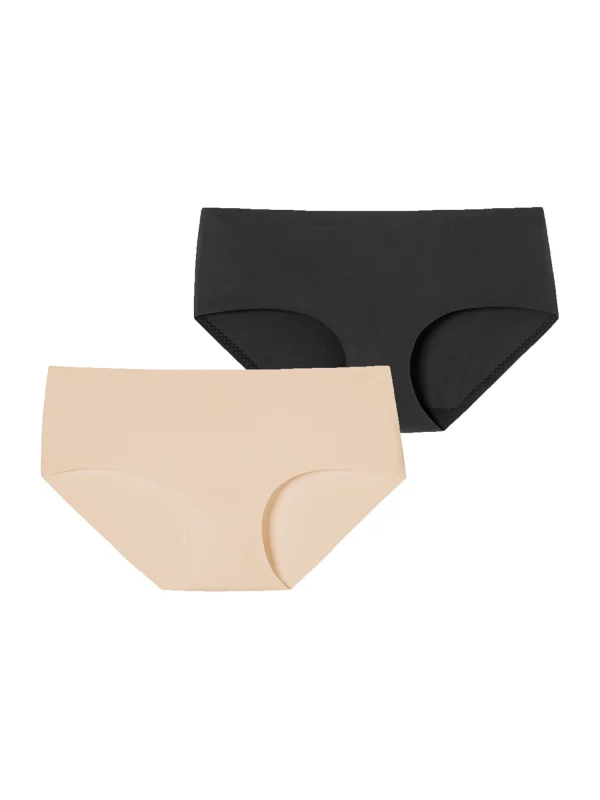 Schiesser Panty Invisible Soft In Schwarz-sand 1