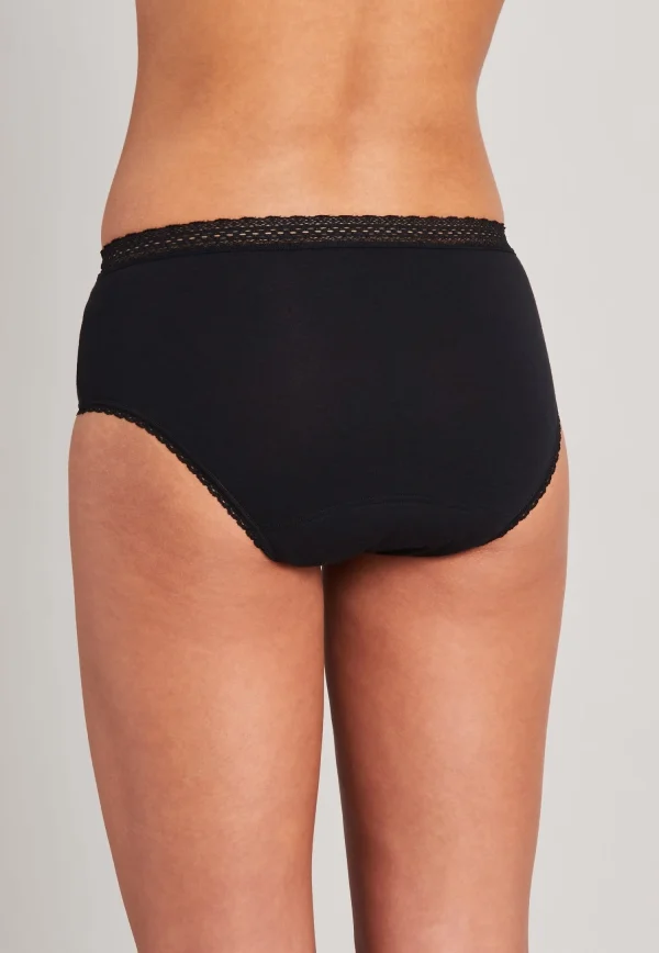 Schiesser Perioden-Pantys Menstruationsunterwäsche In Schwarz 4
