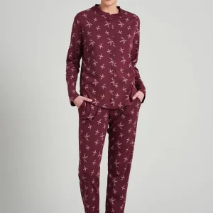 Schiesser Pullover Mix & Relax In Burgund 9
