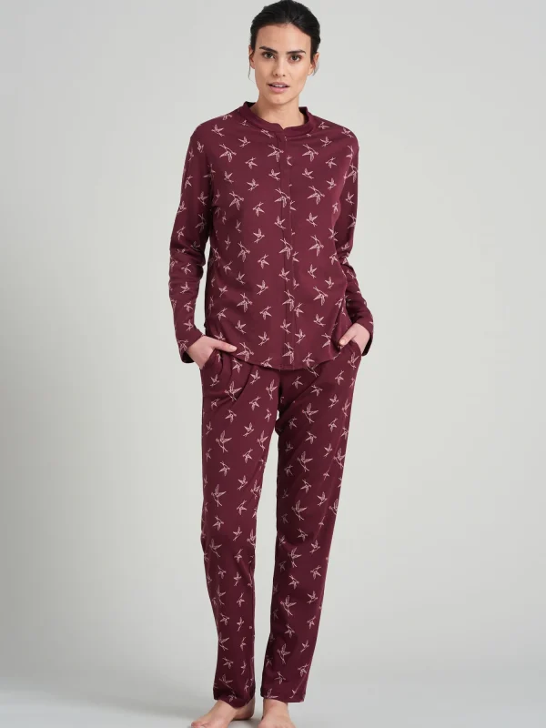 Schiesser Pullover Mix & Relax In Burgund 3