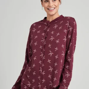 Schiesser Pullover Mix & Relax In Burgund 13