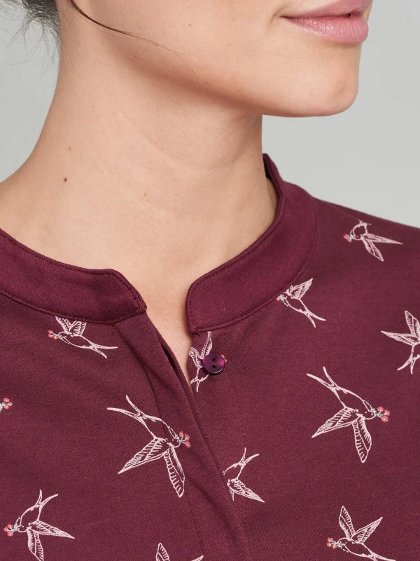 Schiesser Pullover Mix & Relax In Burgund 6