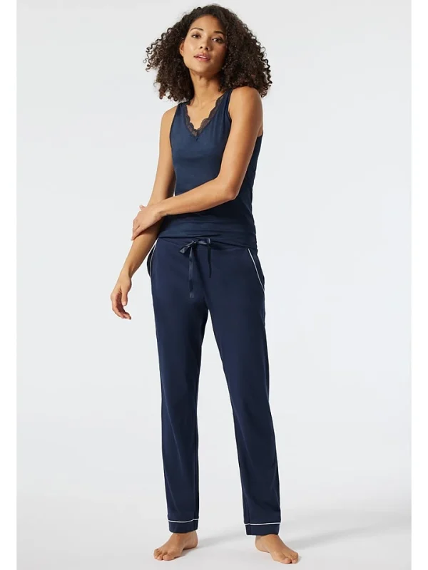 Schiesser Pyjama-Hose In Dunkelblau 4