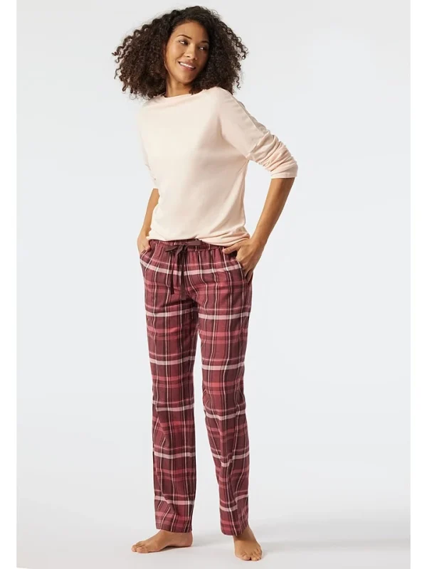 Schiesser Pyjama In Bordeaux 4