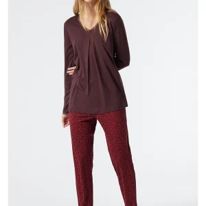 Schiesser Pyjama In Bordeaux 11