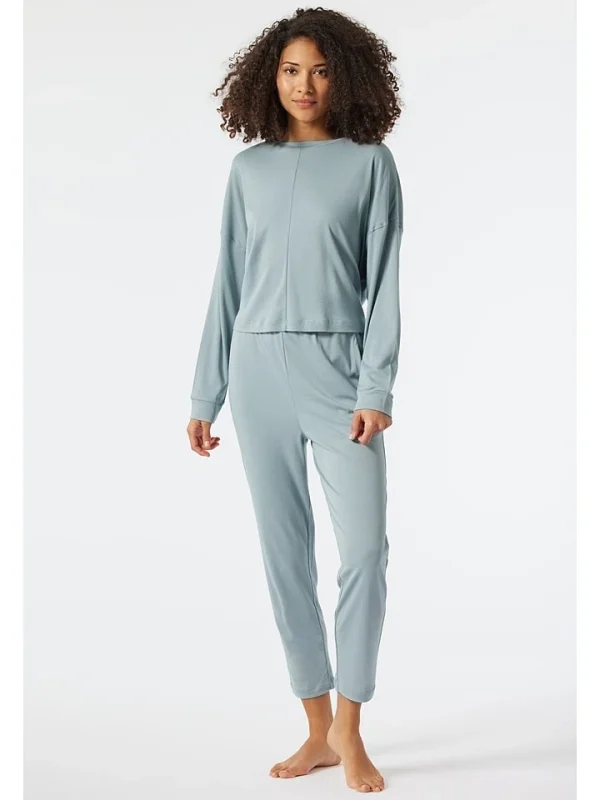 Schiesser Pyjama In Hellblau 1