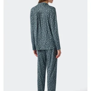 Schiesser Pyjama In Hellblau/ Dunkelblau 9