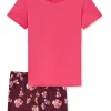 Schiesser Pyjama In Pink/ Pflaume 16