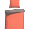 Schiesser Renforcé-Bettwäsche-Set In Orange/ Grau 10