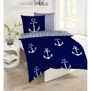 Schiesser Renforcé-Bettwäsche-Set “Marina” In Blau/ Weiß 6