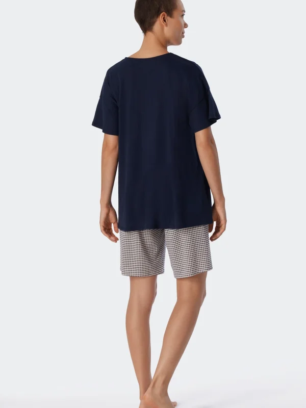 Schiesser Shorty Flared Fit In Dunkelblau 4
