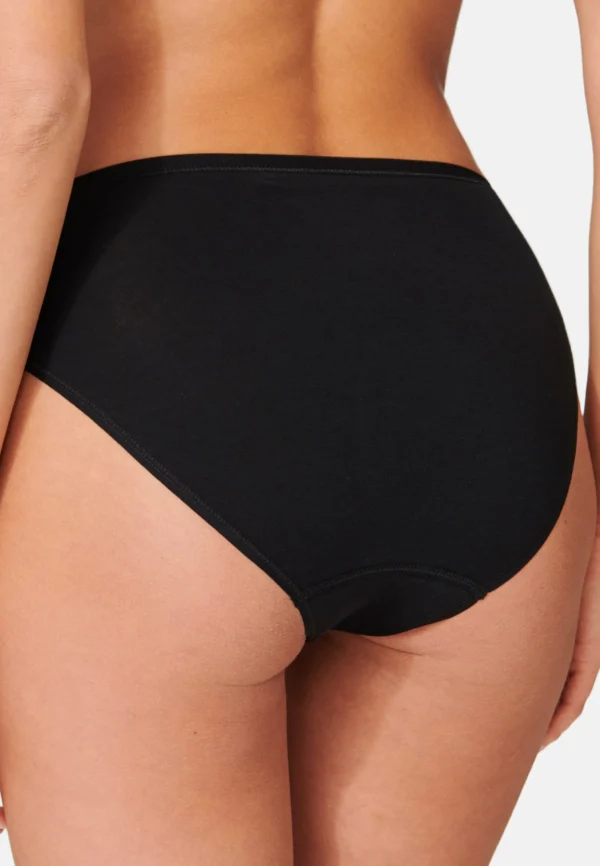 Schiesser Tai Slip 95/5 Organic Cotton In Schwarz 3