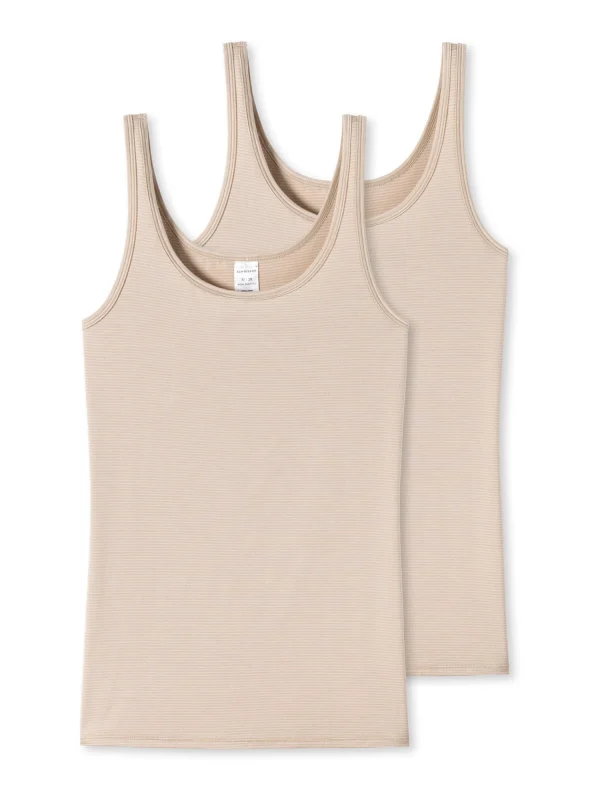 Schiesser Trägertop (Tops) 2er-Pack Modal Essentials In Beige 1