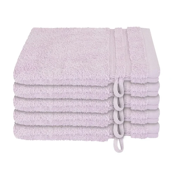 Schiesser Waschhandschuh-Set Milano 5-teilig In Rose 1